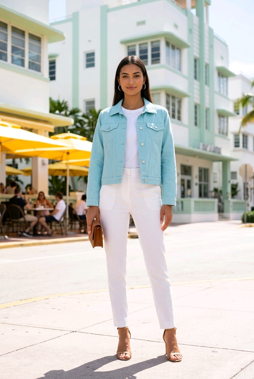 OPEN EYE WINGS LIGHT BLUE JACKET